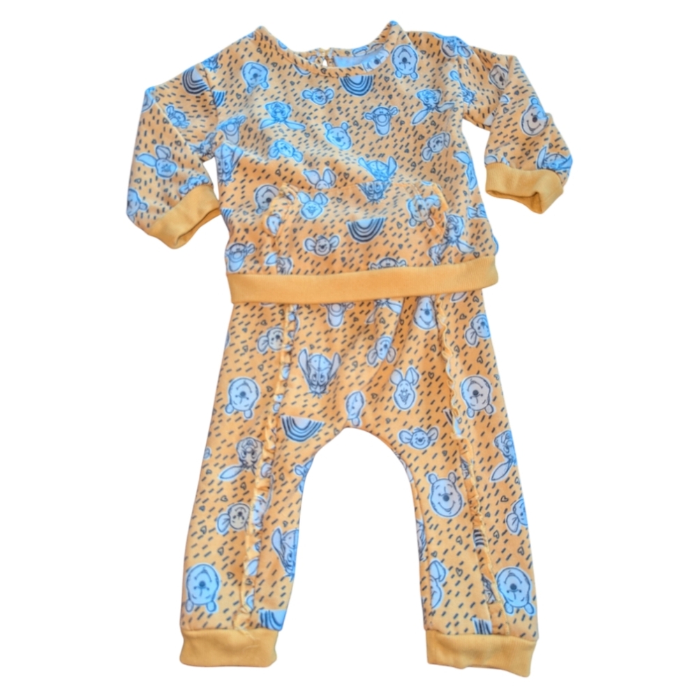 Disney Baby Winnie the Pooh jogger set size 18 months, yellow